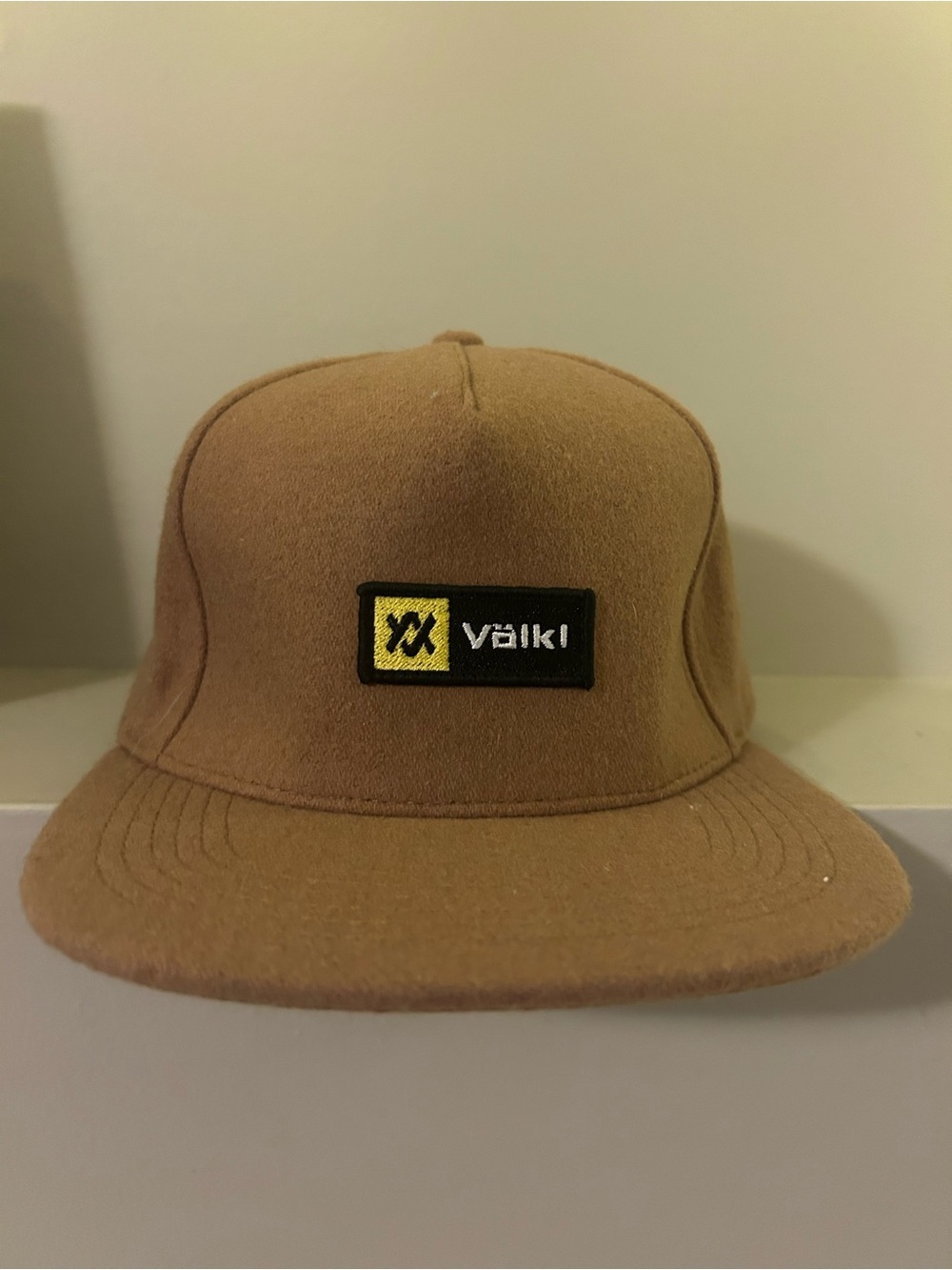 Völkl Brown Wool Patch Cap